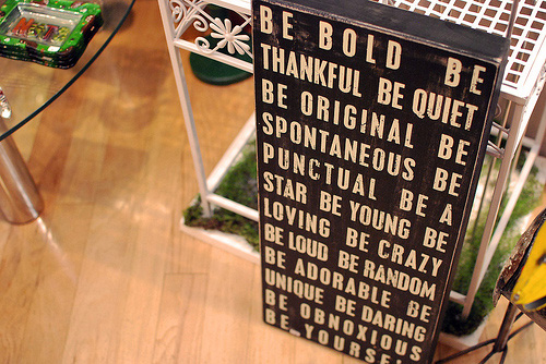 be yourself